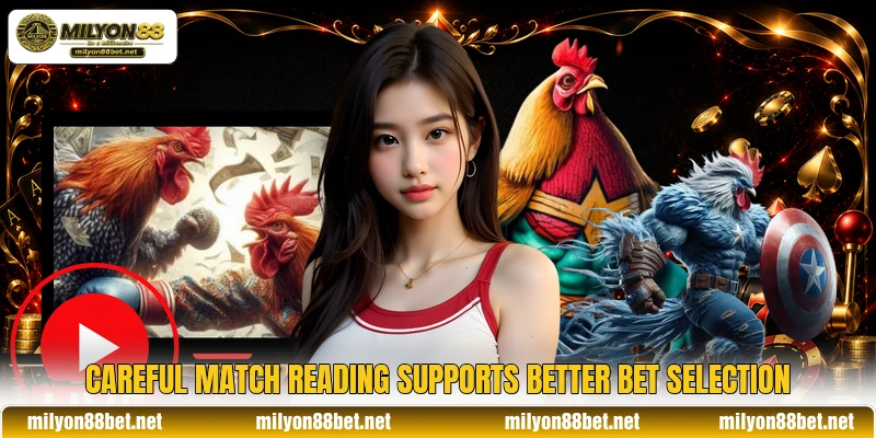 Careful match reading supports better bet selection