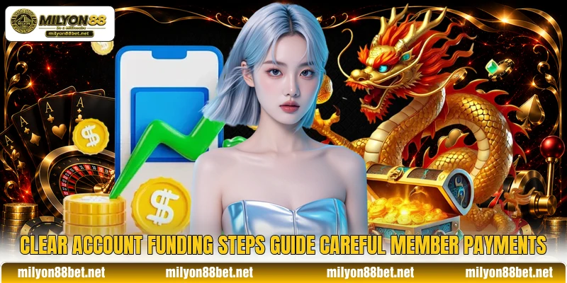 Clear account funding steps guide careful member payments