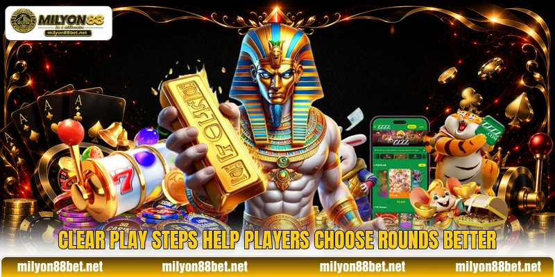 Clear play steps help players choose rounds better
