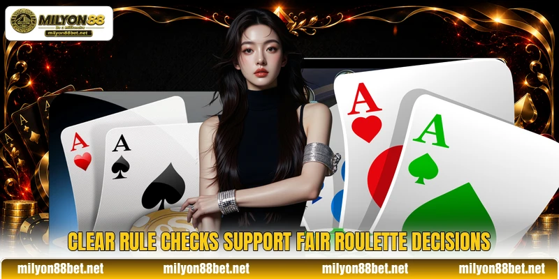 Clear rule checks support fair roulette decisions Clear rule checks support fair roulette decisions