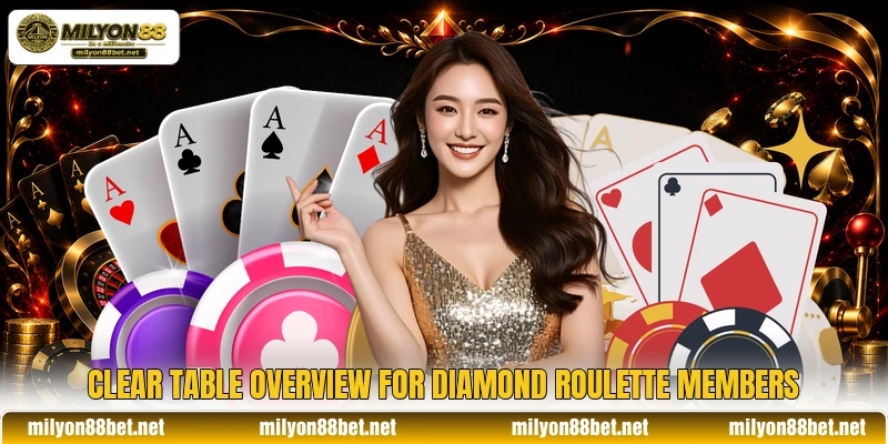 Clear table overview for Diamond Roulette members Clear table overview for Diamond Roulette members