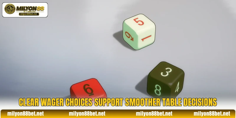 Clear wager choices support smoother table decisions Clear wager choices support smoother table decisions