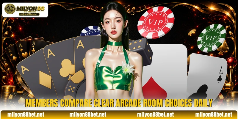 Members compare clear Arcade room choices daily