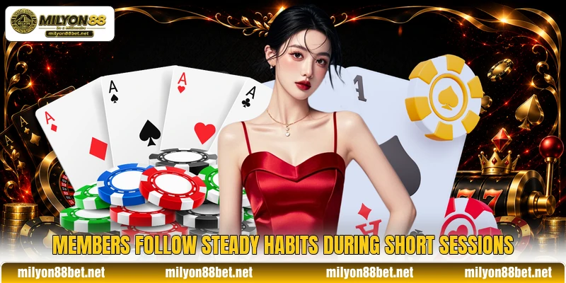 Members follow steady habits during short sessions