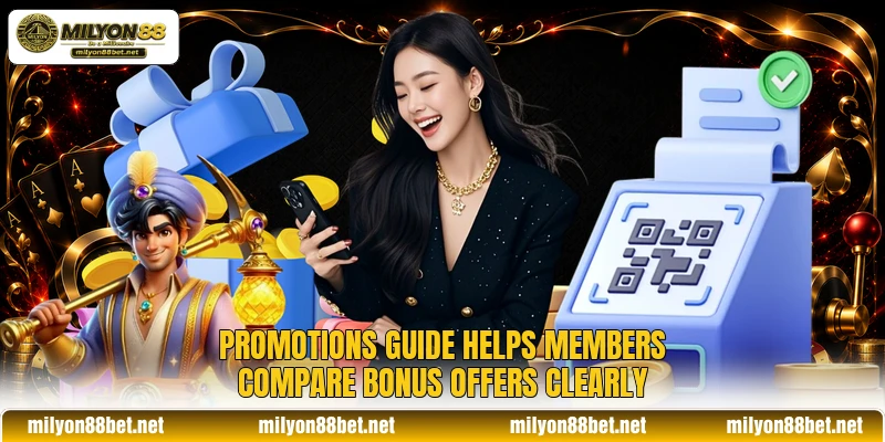 Promotions guide helps members compare bonus offers clearly