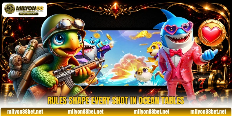 Rules shape every shot in ocean tables Rules shape every shot in ocean tables