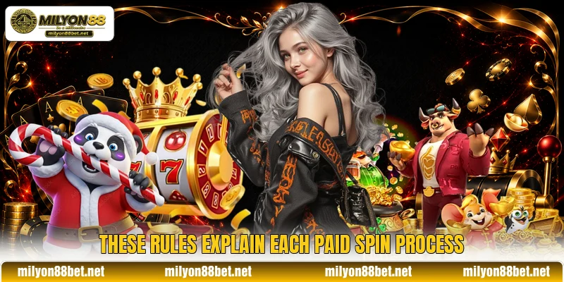 These rules explain each paid spin process These rules explain each paid spin process